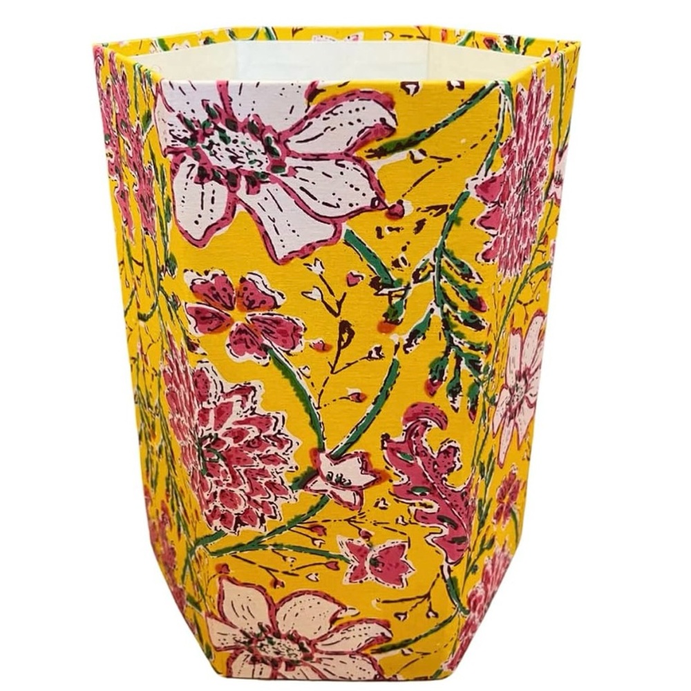 Cloth Printed Waste Basket/Storage Bin